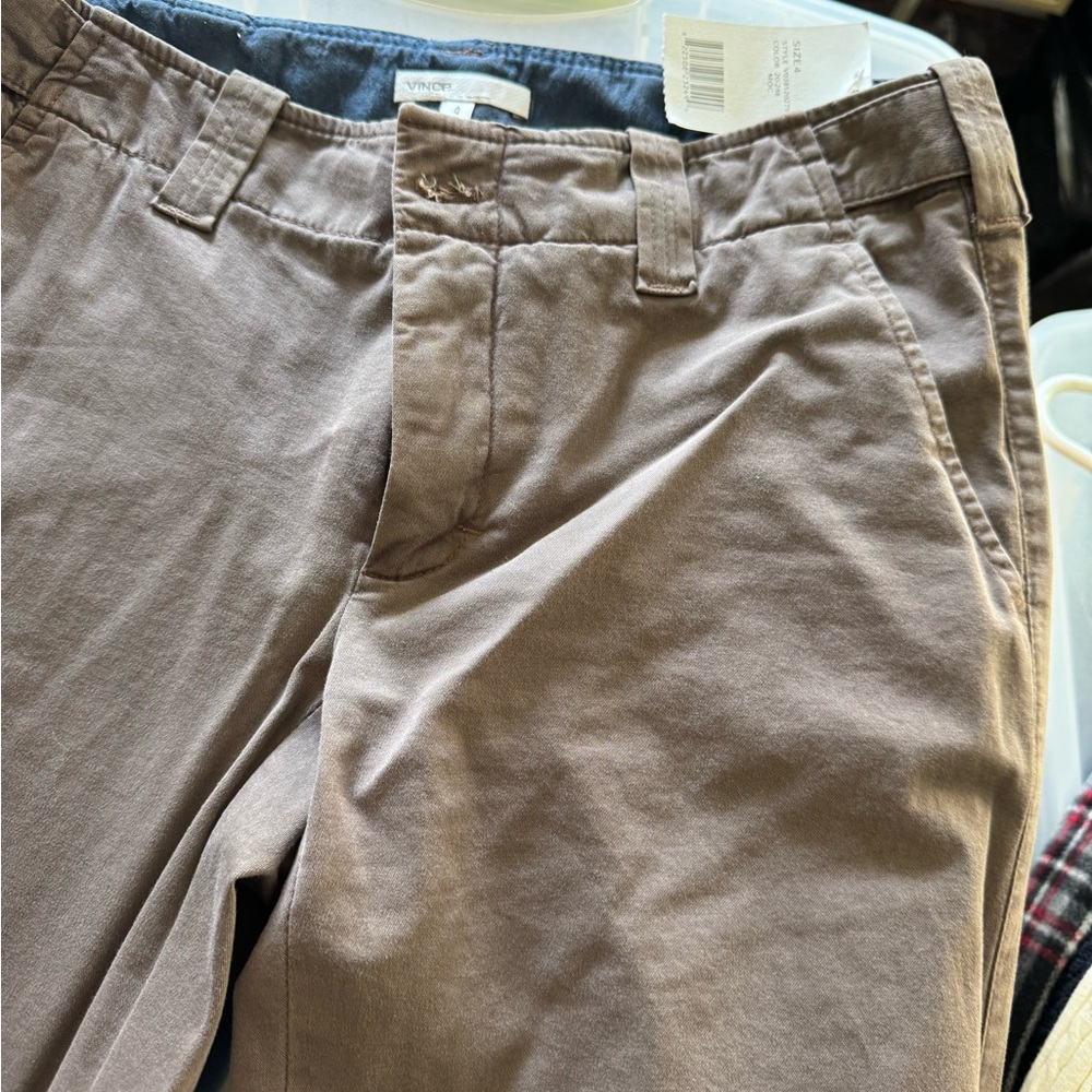 Vince Taupe Brown Slim Chino Pants